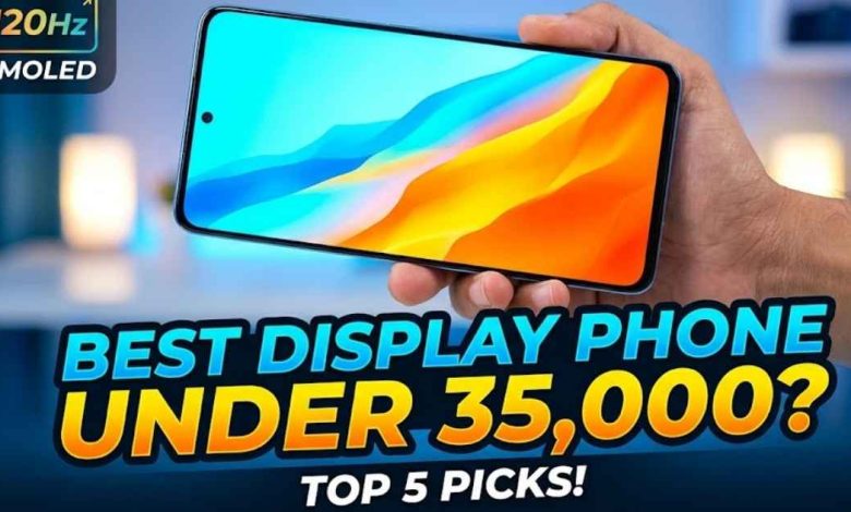 Best Display Phone Under 35000
